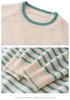 2026 Korean Style Soft Fluffy Women's Striped Sweater