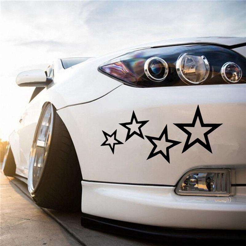 12x24 Cm Stars Car Sticker Vinyl Car Decal Waterproof Stickers On Car Truck Bumper Rear Window No Background