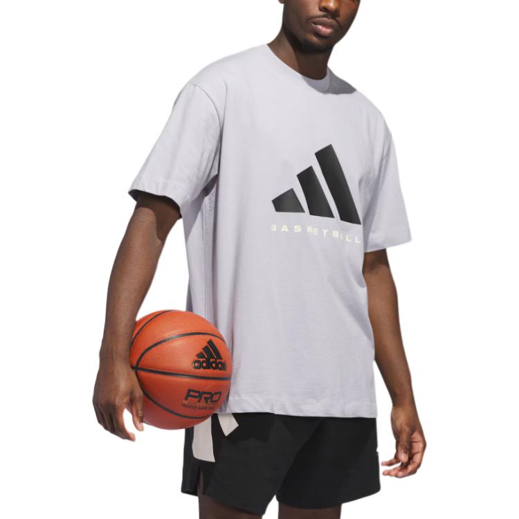 Adidas Basketball Ss25 Loose Fit Crew Neck Short Sleeve T-Shirt Unisex Tops JX5584