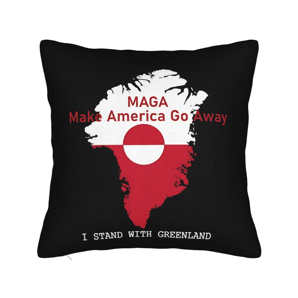MAGA Greenland Bear Square Pillow Cases Cushion Covers Creative Zipper Decor Throw Pillow Case Cover for Car 40x40cm