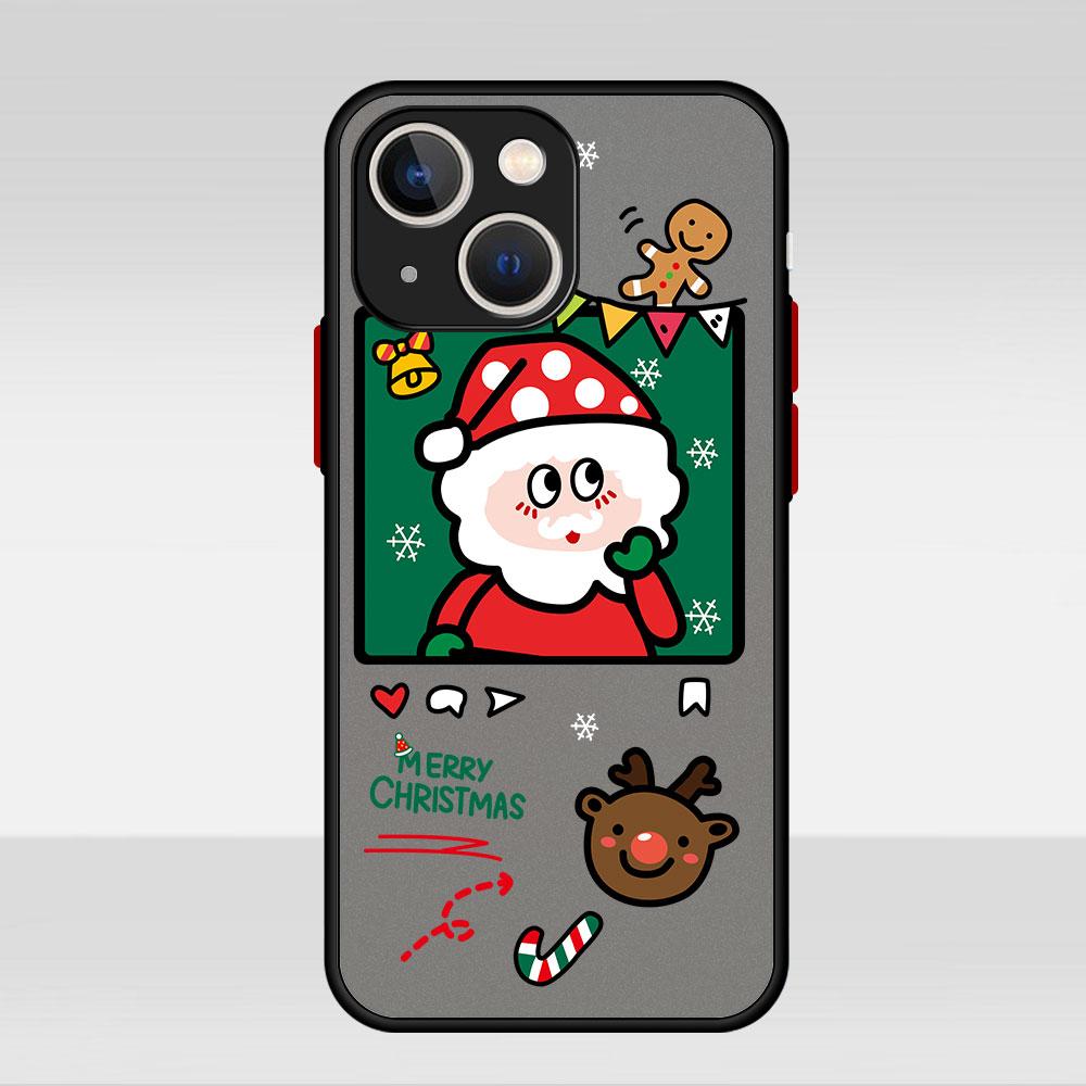 

Симпатичный матовый чехол со снеговиком на Рождество для Apple iPhone 14 11 13 7 12 Pro 7 XR XS Max 8 6s SE 2022, мягкий чехол для телефона iPhone 7Plus(8 Plus)