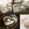 Poppy Crystal Epoxy Resin Heart-Shaped Aroma Tree Memorial Plaque Silicone Mold.