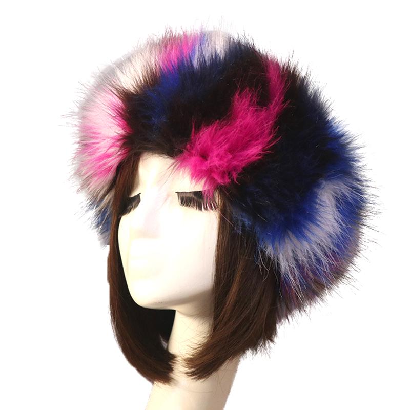 Women Winter Russian Caps Ear Warmer Earmuff Headband Faux Fur Hats Warm Fleece Outdoor Fluffy