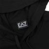 Emporio Armani EA7 SS23 Logo Letter Stripe Printed Hoodie Men Hoodies Black 3RUM04-PJ2SZ-1200