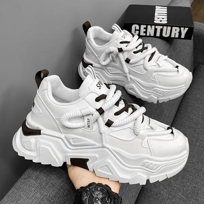 Módní tenisky pro muže Bílé platformové tenisky Módní univerzální skate boty Pánské jednoduché niche pohodlné sportovní boty Tenis Masculino