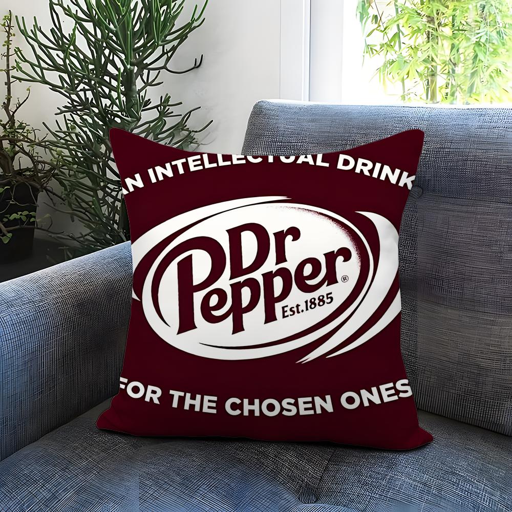 D-Dr Pepper Cushion Cover Comfortable Reversible Pillow Cover Ideal for Car Sofa Bedroom & Beyond