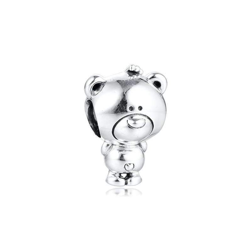 

Подвески Theo Bear, оригинальный браслет из стерлингового серебра 925 пробы, европейский браслет, подвесные бусины для изготовления ювелирных изделий, бусины Kralen Berloques