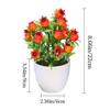 Multicolor Artificial Fruits Bonsai White Flowerpot Orange Peach Strawberry Fruit Tree Potted Pomegranate Lemon Photo Props