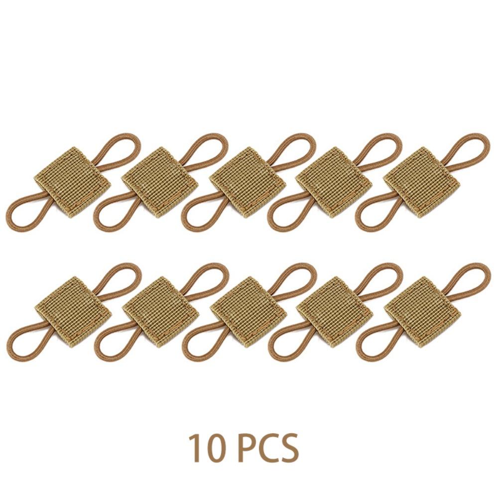 

10PCS Elastic Rope Binding Retainer Nylon Antenna Stick Pipe New Webbing Buckles Outdoor Tool хаки