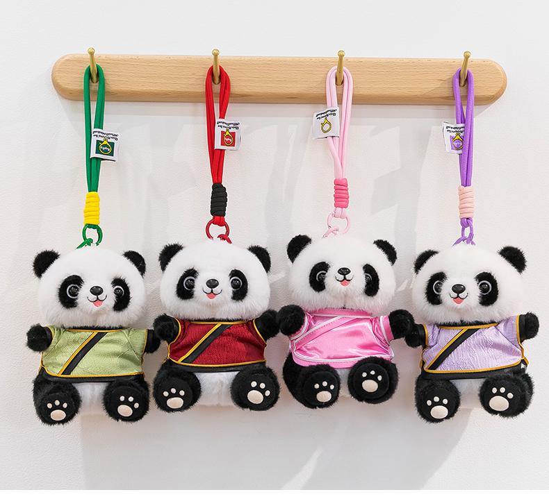 Chinese-Style Hanfu Panda Plush Toy - Customizable Logo, Perfect for Gifts