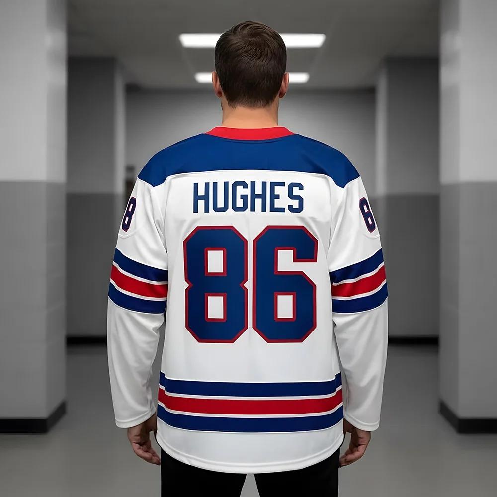 USA JERSEY Jack Hughes Shirt Men Usa Gold Hockey Jersey Patriotic Hockey Fan T-shirt Unisex Fan Hockey Gift Y2K Tee Sportswear Summer Clothes