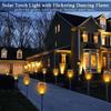 1pcs Solar Flame Ground Plug Light, 12led Torch Light, Outdoor Courtyard Garden Decoration Landscape Light, Waterproof Lawn Light