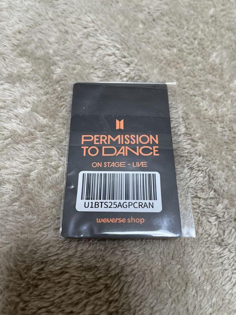 [USED] BTS PTD JIN trading card weverse