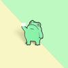 Versatile Alloy Fashion Exquisite Cute Frog Cartoon Animal Brooch Lapel Pin