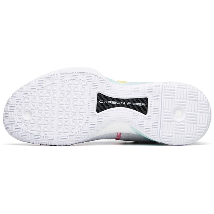 Anta Lightweight Slip Resistant Basketball Shoes Men Sneakers White Red 112221607-1