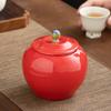 Ceramic Tea Caddy Food Sealed Cans Home Round Jewelry Cosmetic Storage Box Creative Coffee Bean Candy Nut Sealed Cans Home Decor