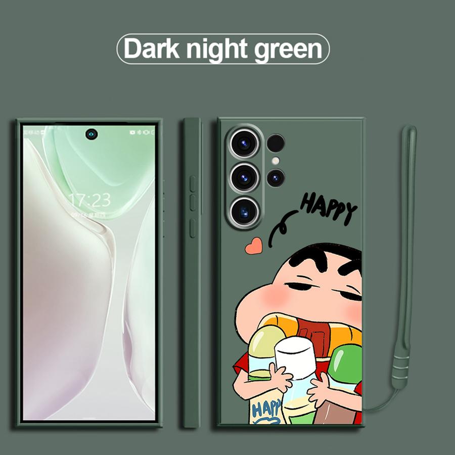 Case for Samsung Galaxy S25 S24 Ultra S23 S21 Plus S22 S20 FE Note 20 10 Ultra S25Edge Phone Cover Cartoon Crayon Shin-chan