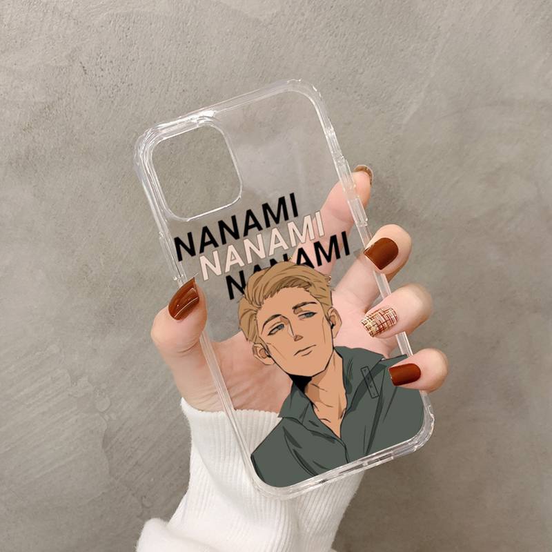 Kento Nanami Jujutsu Kaisen telefonfodral för iphone 13 11 12 pro XS MAX 8 7 6 6S Plus X 5S SE 2020 XR fodral