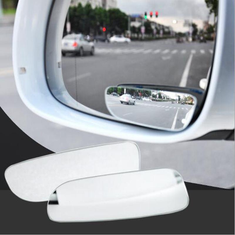 2pcs/set Adjustable HD Glass Convex Car Motorcycle Blind Spot Mirror for Parking Rear View Mirror