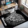 Custom Name Leopard Printed Carpet,Rug for Office Chair Living Room Bedroom Kitchen Room Decor Gifts.