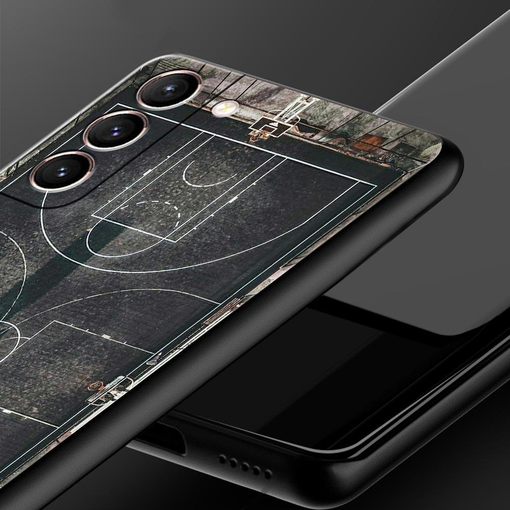 Football Basketball Tactical Board Phone Case For Samsung Galaxy S26 Ultra S25 Plus S24 FE S23 S22 5G S21 S20 Cover Black Soft