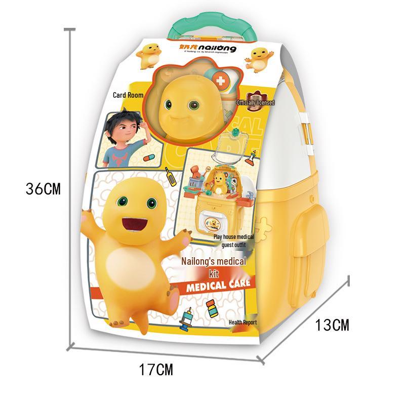 Licensed Mochachiu Naughty Dragon Playset: Medical, Care, House, Supermarket, Backpack - Kids' Toy Gift Set