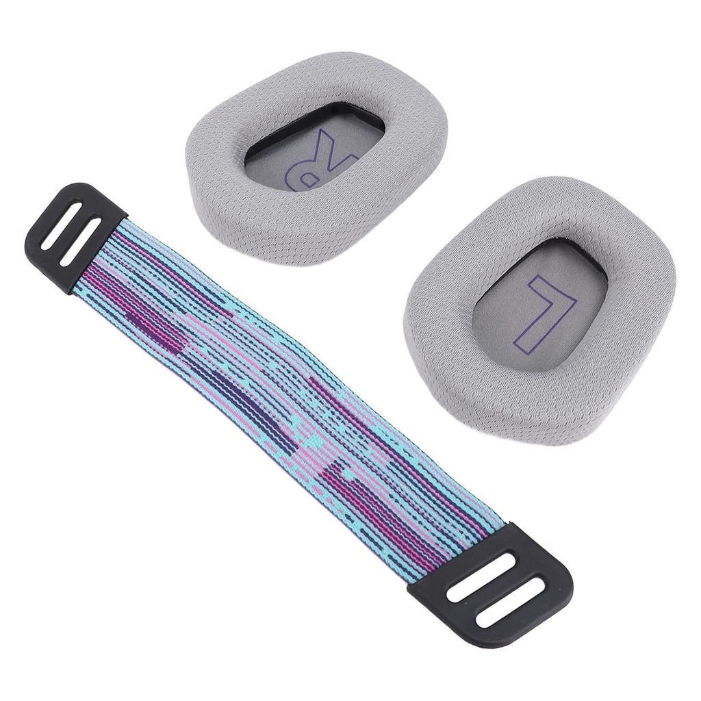 Headset Ear Pads Breathable Mesh High Density   Ear Cushions with Headband Straps for G733 Wireless G335 Wired Gaming Headset