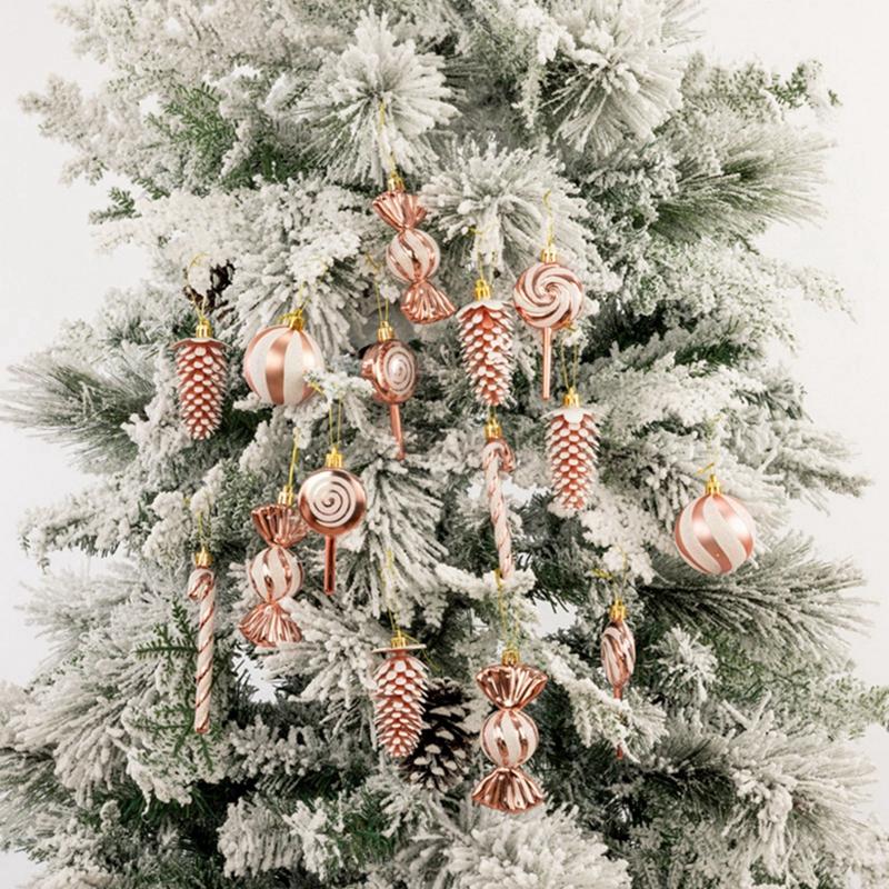 16Pcs/Box Christmas Balls Set Christmas Tree Hanging Ornaments For New Year Noel Navidad Shatterproof Christmas Tree Decorations
