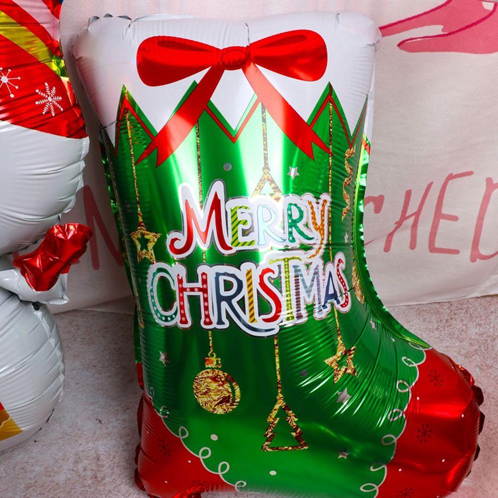 Snowman ChristmasTree Santa Claus Air Balloons Cartoon Balloons Christmas Decorations Aluminum Foil