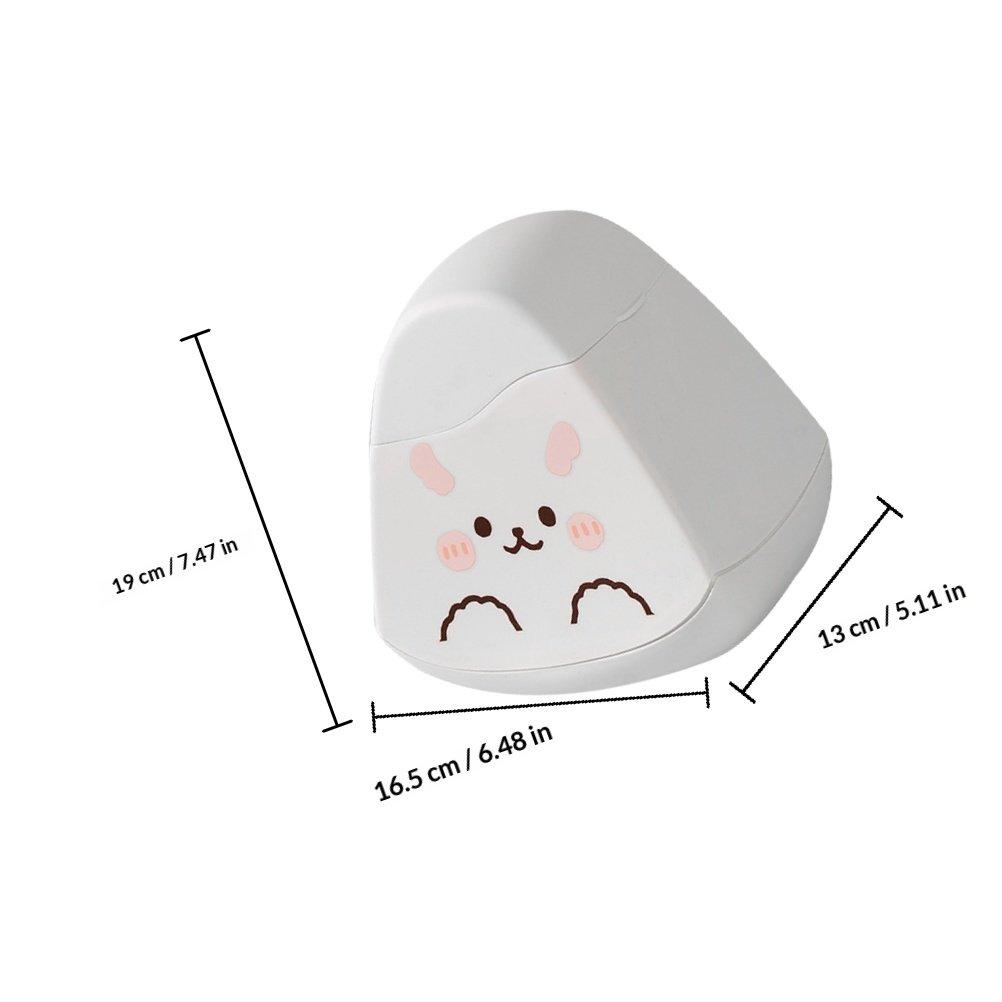 Mini Cute Desktop Trash Can Small Cartoon Waste Basket Compact Plastic Garbage Bin for Office Bedroom Storage Cute Trash Can белый