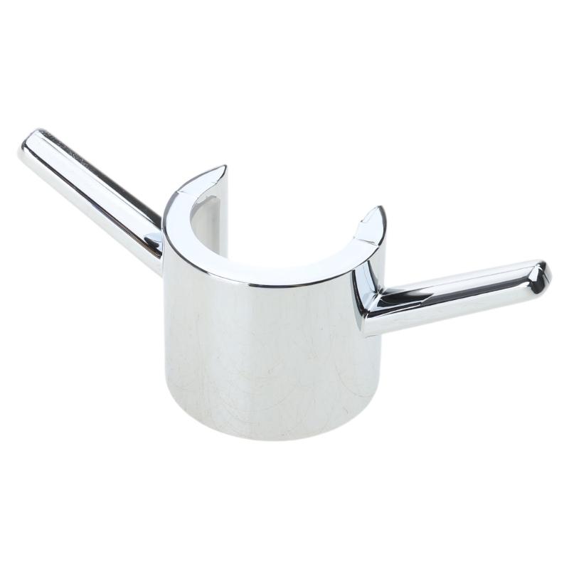 2pcs Rustproof Shower Faucet Hook Set Simple Attachment Space Saving Shower Head Holder Hook for Bathrooms & Kitchens