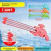 Summer Push-Pull Gatling Water Cannon: Large Capacity Outdoor Toy for Kids' Water Fights