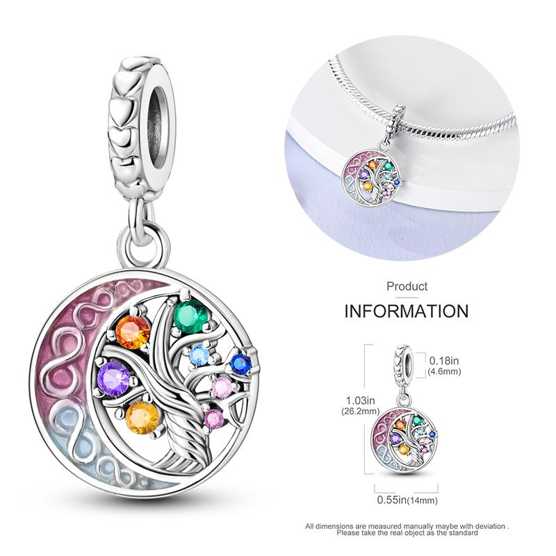 New Copper Bow Star Love Pink Series Charm Beads Suitable For 3Mm Original Bracelet Diy Fashion Jewelry Gift