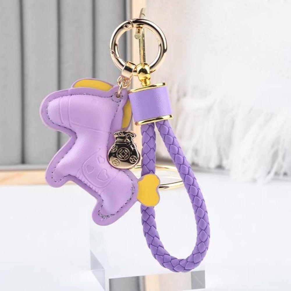 Cartoon Style Zodiac Pony PU Doll Cute Design Horse PU Pendants Pony PU Keychain  Year Of The Horse