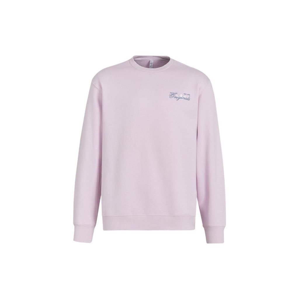 adidas Felpa con logo Trefoil a tinta unita girocollo da uomo Rosa IM1205
