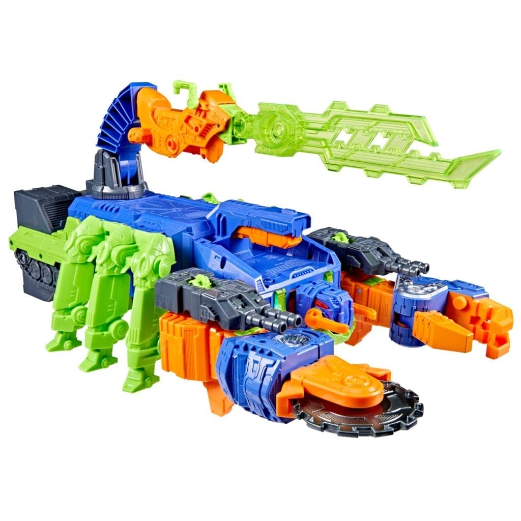 Transformers CYBERWORLD Scorponok Strike Battle Figurka Akcji Transformująca Zestaw do Zabawy ze Światłami i Zabawka Robot dla Chłopców i w wieku 6 lat i starszych Zestaw, Dźwięki,
