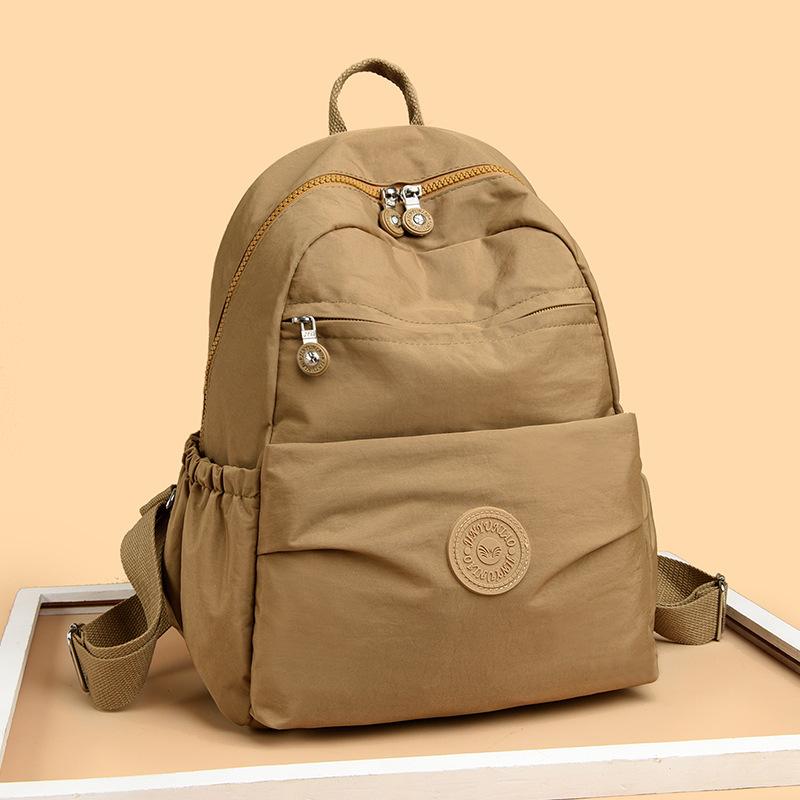 Backpack Women's 2025 New Trendy Fashion Oxford Cloth Backpack Summer Large Capacity Canvas Bag Lightweight Travel School Bag