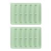 2Pcs Food Grade Silicone Ice Cube Tray Long Cylinder Ice Cube Mold Reusable Ice Maker for Soup Freezer Wine Juice
