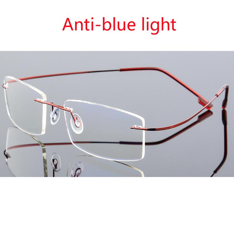 

Anti Blue Light Customize Prescription Frameless Coating Myopia Eyeglasses Computer Eyeglasses 0 -0.5 -1 -1.5 -2 -2.5 -3 -4 -5 -6 0