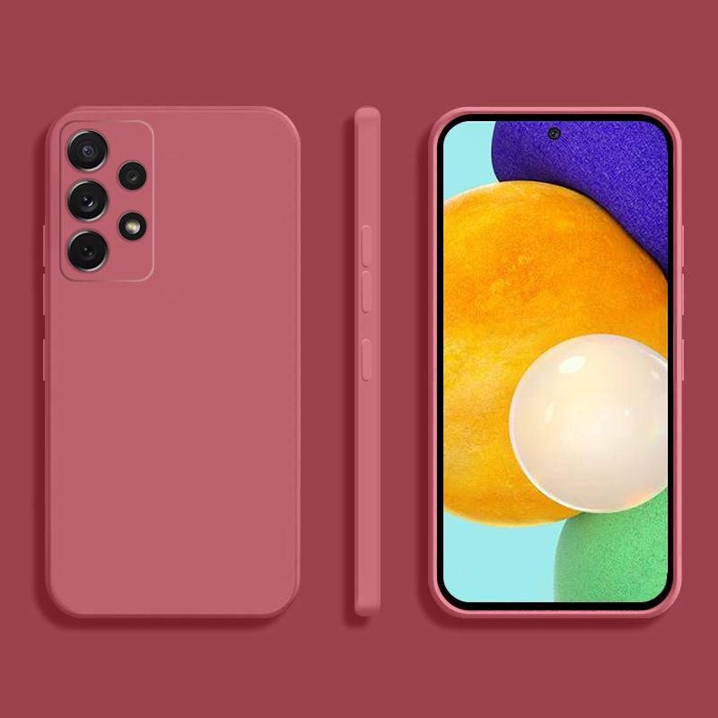Liquid Silicone Case For Samsung Galaxy A33 A22 A13 A12 5G 4G A02S A03S A11 EU US A30S A30 A23 A21S A20S A20 A10S A10 A32 Cases