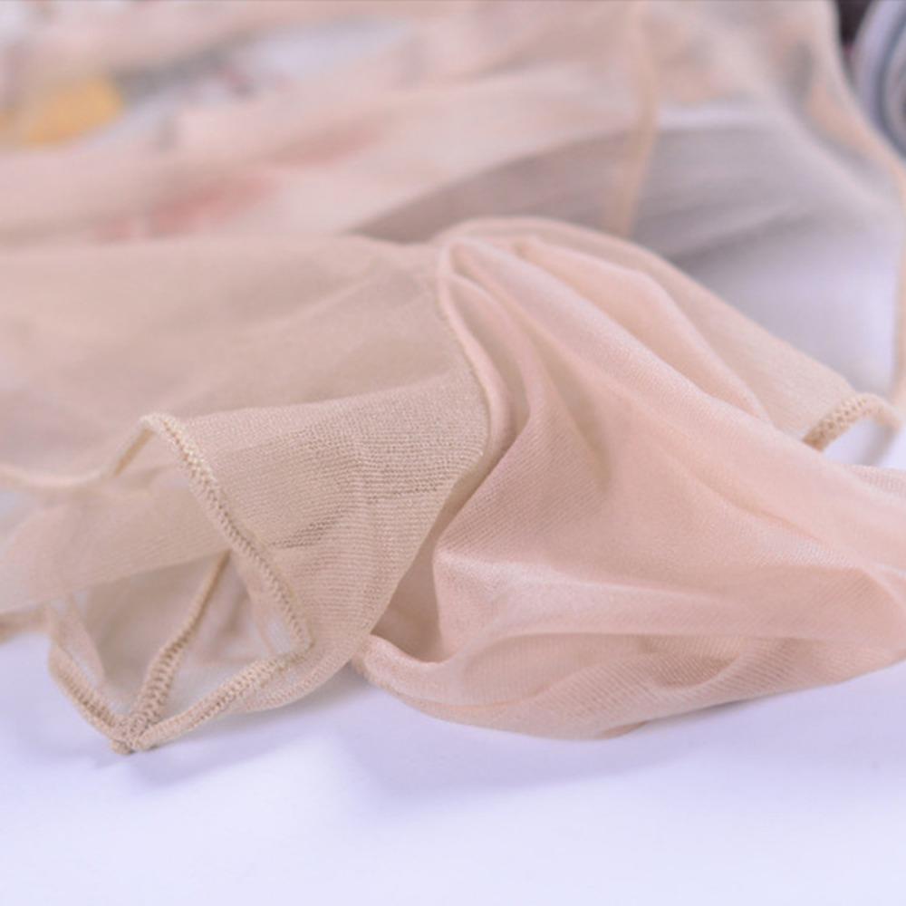 Qinghe Lenjerie de corp pentru bărbați Ciorapi sexuali Tanga Curea sexy Jj Set Pantaloni scurți Ultra-subțiri Slip transparent pentru cuplu