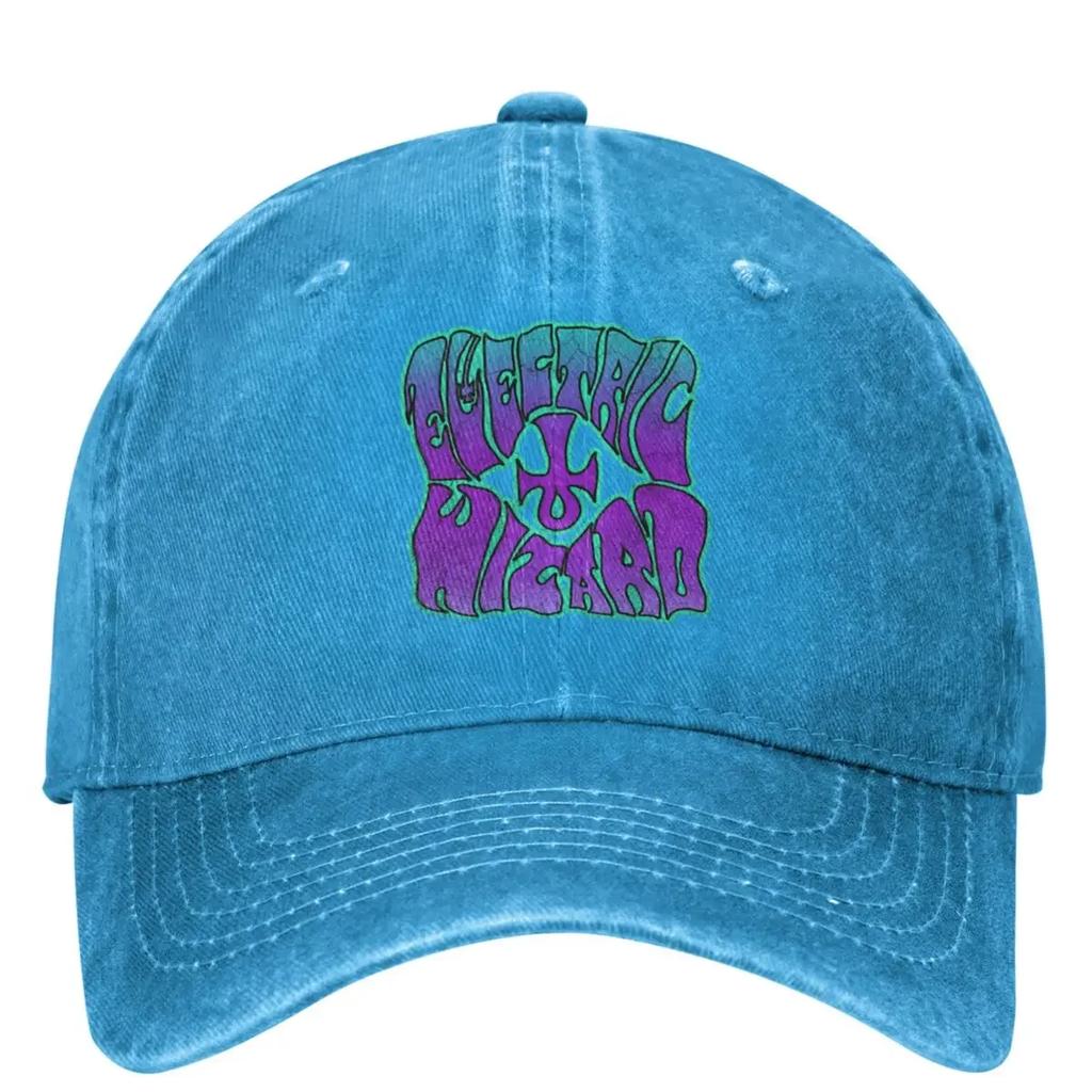 Unisex Electric Wizard Band Logo Baseball Cap Classic Distressed Washed Dad Hat Adjustable