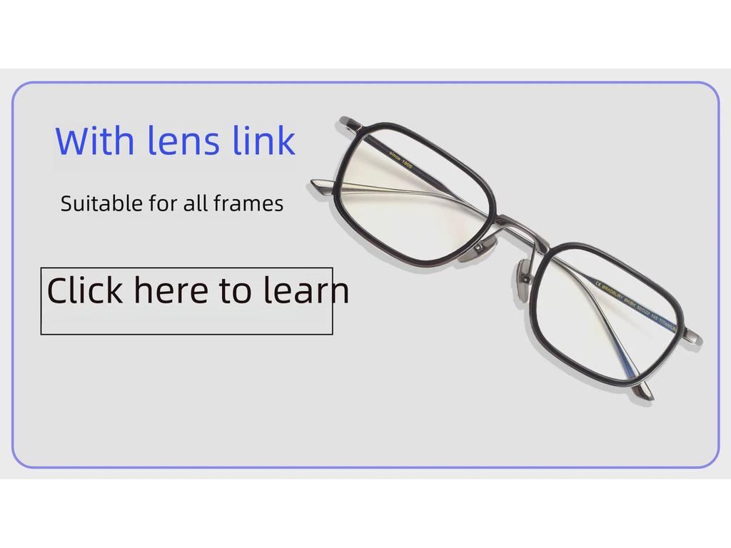 Yong Empire Pure Titanium Ultra-Light Business Square Glasses Frame