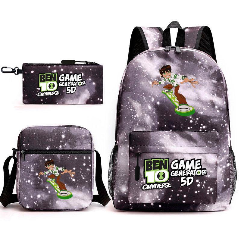 Hacker Junior Trend Starry Sky School Bag Three-piece Set