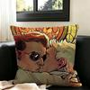 COOL good omens new Group-pp  Pillow Case Square Double-Sided Sofa Cushion Cover Bedroom Bedside Pillow