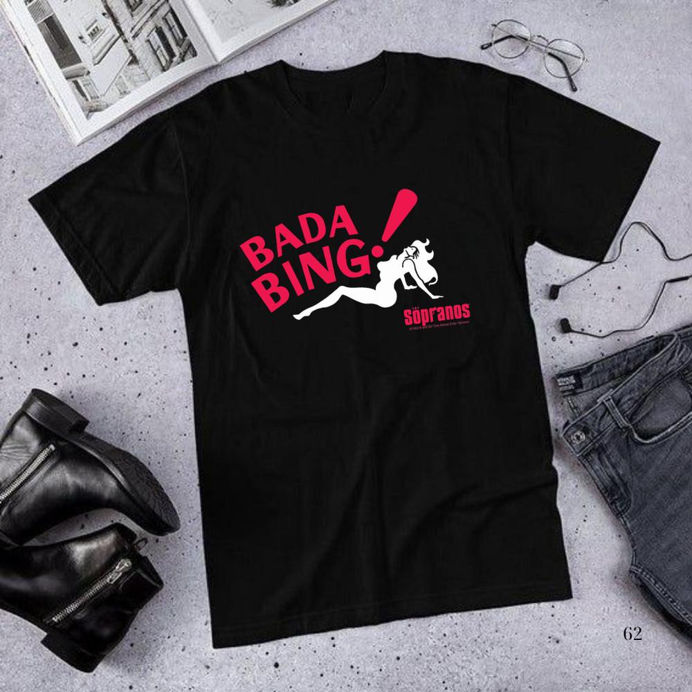 The Sopranos Bada Bing Vintage 2000 Promo Graphic TShirt Men S5XL Unisex T-Shirt L