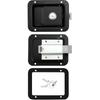 QWORK Stainless Steel Travel Trailer Lock, 2 Pack Heavy Duty Flush Mount Handle Latches, Keyed Alike Door Latch, Black