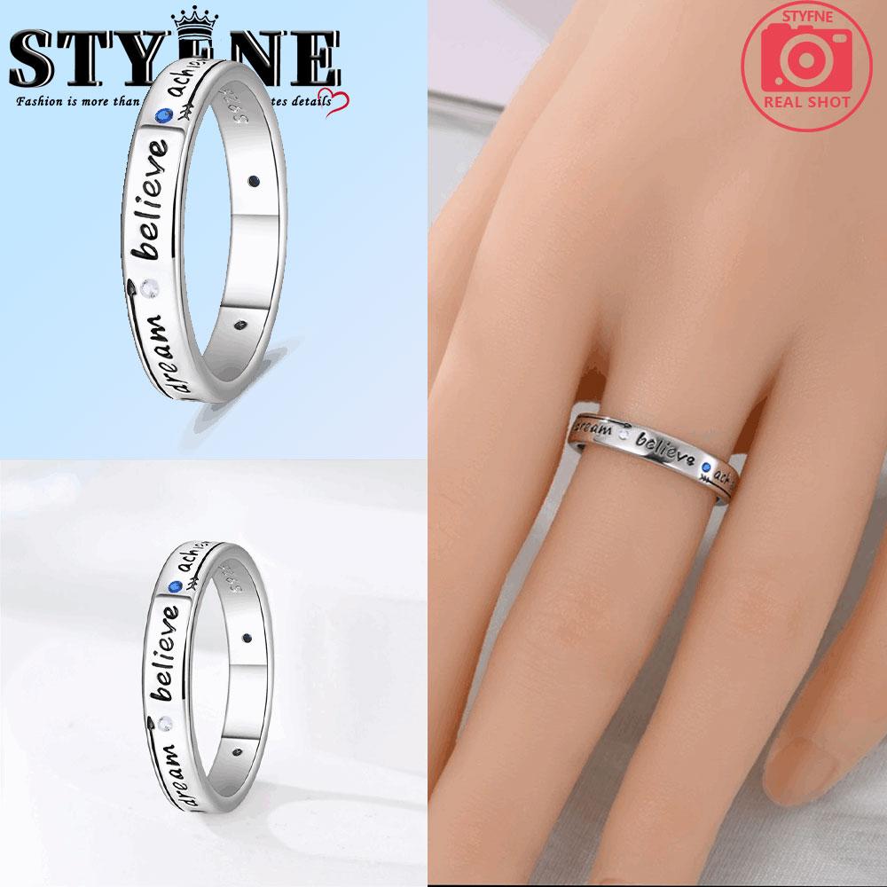 

copper Authentic Couple Pursues Dreams Together Ring Womens Anniversary Gift Engagement Rings for Women Jewellery 9
