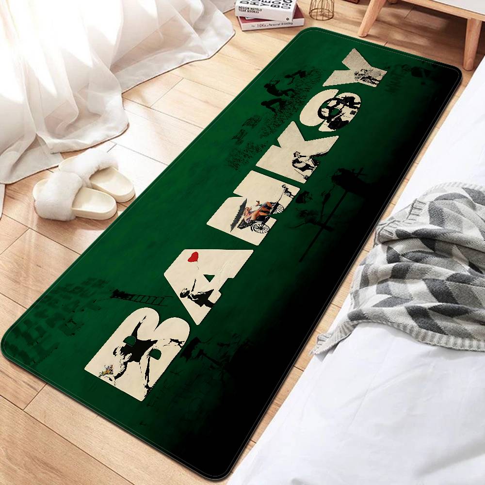 

Artist Banksy Kitchen Mat Kids Room Bedroom Decoration Balcony Anti-Slip Doormat Living Room Alfombra 50x80cm