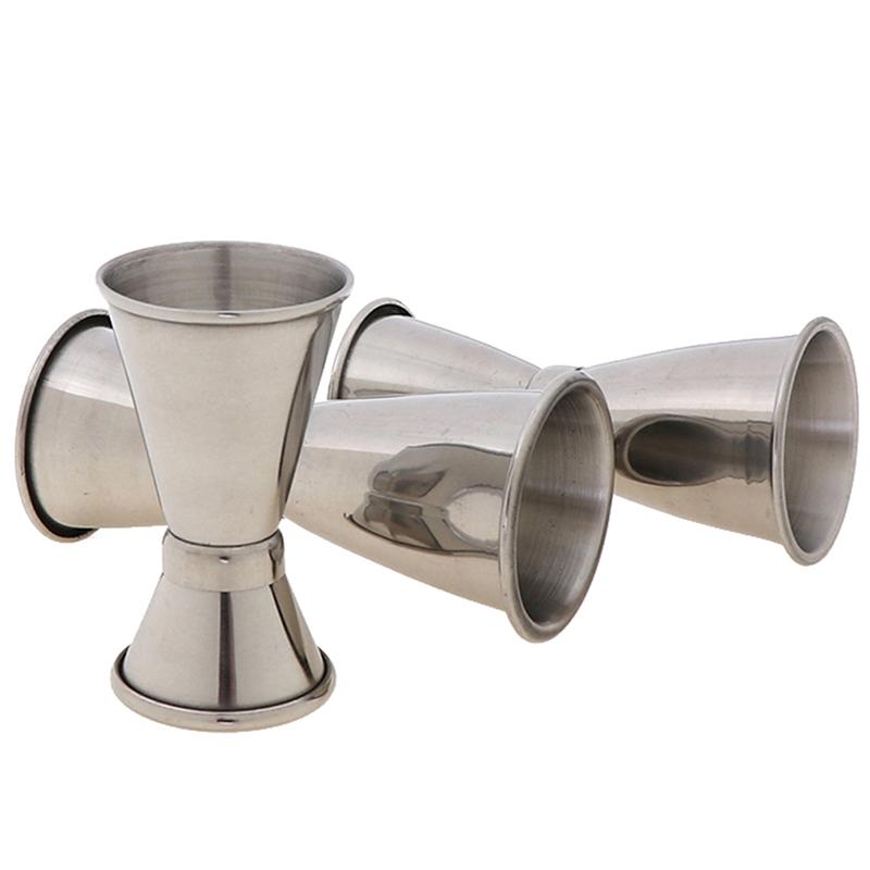 3 Boyut Jigger Tek Çift S Kokteyl Şarap Kısa Ölçü Fincan İçecek Bar